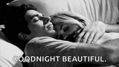 Man And Woman Hugging In Bed Goodnight Beautiful GIF