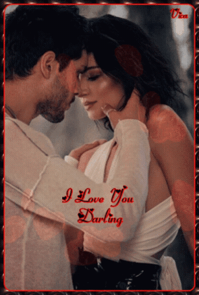 Man And Woman Hugging Saying I Love You Darling GIF