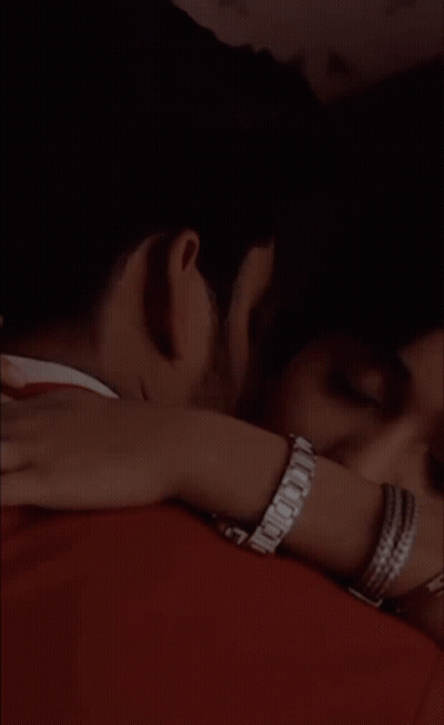 Man And Woman Hugging Saying Love You GIF