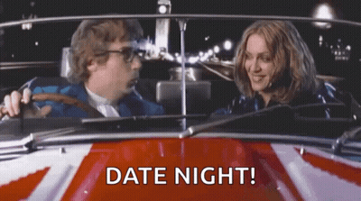 Man And Woman In Car Date Night GIF