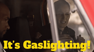 Man And Woman In Car It's Gaslighting GIF