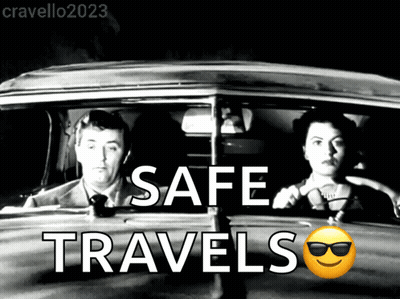 Man And Woman In Car Safe Travels GIF