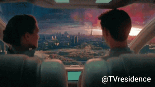 Man And Woman In Car With @Tvresidence GIF