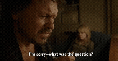 Man And Woman In Chair Saying Never Mind GIF