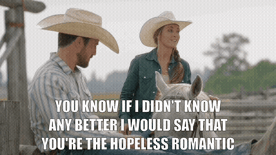 Man And Woman In Cowboy Hats Sitting Next To Horse Saying You Know GIF