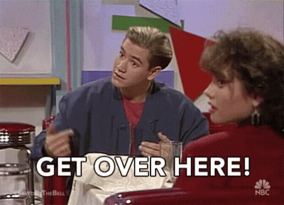 Man And Woman In Diner GIF