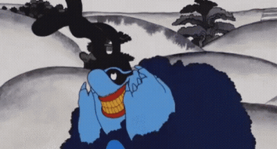 Man And Woman In Furry Hoodies GIF
