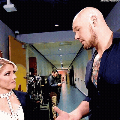 Man And Woman In Hallway Thenextbigthing GIF