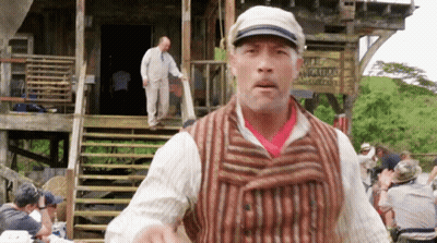Man And Woman In Hats Say Here We Go GIF