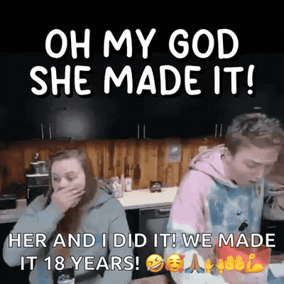 Man And Woman In Kitchen, Woman Covering Mouth GIF