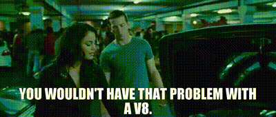 Man And Woman In Parking Garage Saying You Wouldn't GIF