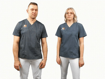 Man And Woman In Scrubs With EC GIF