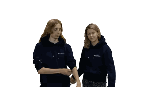 Man And Woman In University Of Sydney Hoodies Sticker