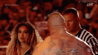 Man And Woman In Wrestling Ring GIF