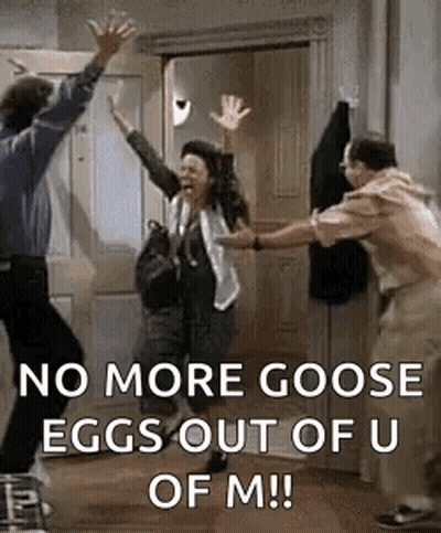 Man And Woman Jumping In Room With Door GIF