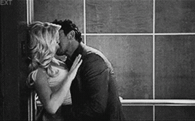 Man And Woman Kissing GIF