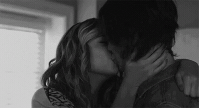 Man And Woman Kissing GIF
