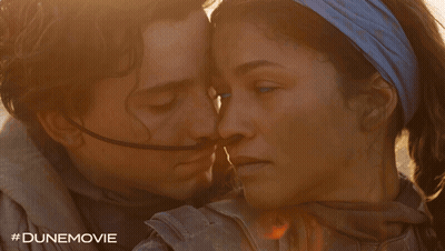Man And Woman Kissing #DuneMovie GIF