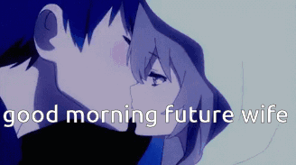 Man And Woman Kissing Good Morning Future Wife GIF