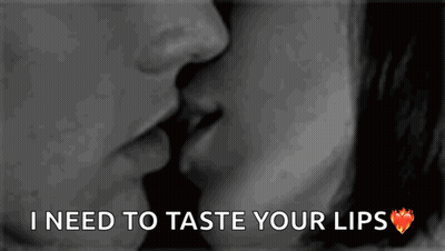 Man And Woman Kissing I Need To Taste Your Lips GIF