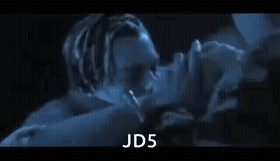 Man And Woman Kissing In Dark Room Titanic GIF