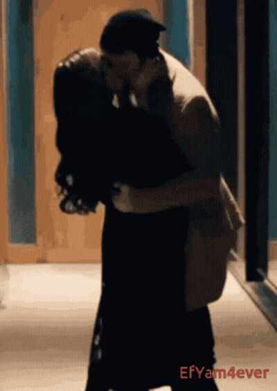 Man And Woman Kissing In Hallway Efyam4ever GIF