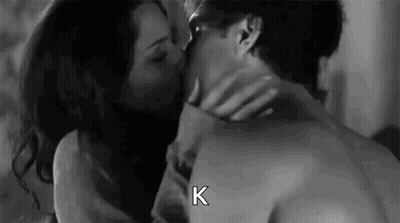 Man And Woman Kissing In Hallway With Efyam4ever GIF