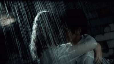 Man And Woman Kissing In Shower GIF