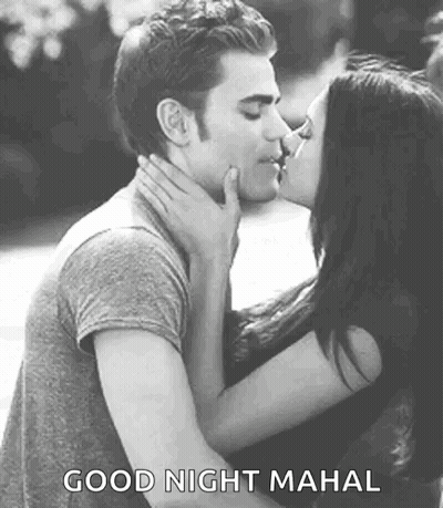 Man And Woman Kissing GIF