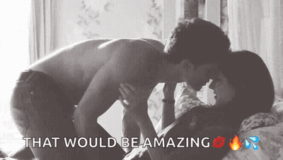 Man And Woman Kissing GIF