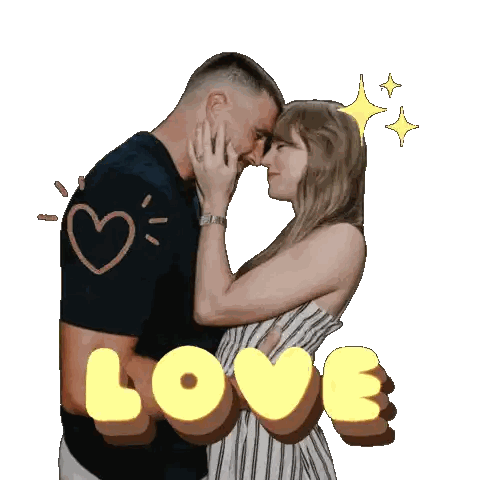 Man And Woman Kissing Love Sticker