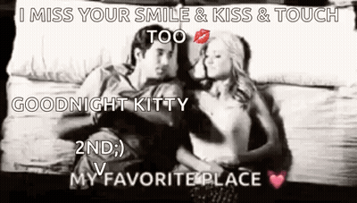 Man And Woman Kissing On Bed GIF