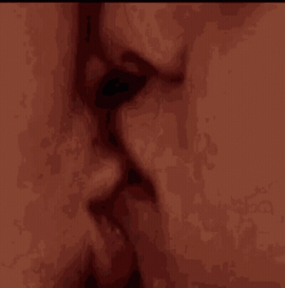 Man And Woman Kissing Open Mouths GIF