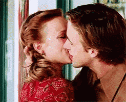 Man and Woman Kissing
