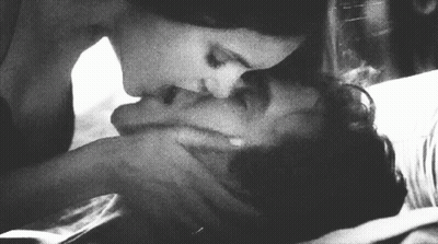Man And Woman Kissing Saying I Don't Think I've Ever Seen You More Alive GIF