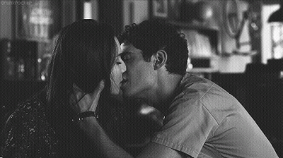 Man And Woman Kissing GIF