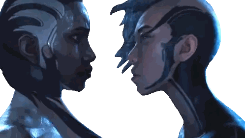 Man And Woman Kissing With Face Paint Sticker