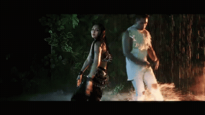 Man And Woman Kissing With Love Background GIF