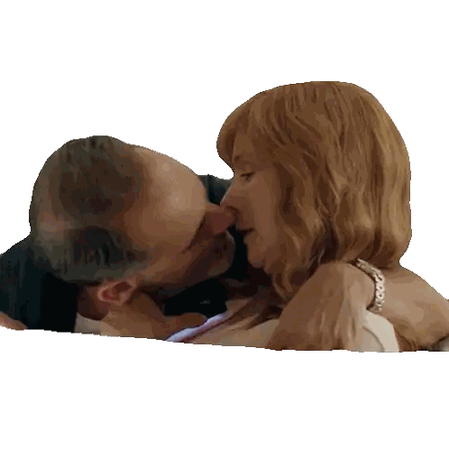 Man And Woman Kissing Woman's Watch Sticker