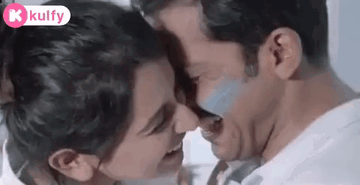 Man And Woman Kissing Woman Wearing Bracelet GIF