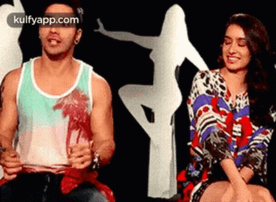 Man And Woman Laughing Together GIF