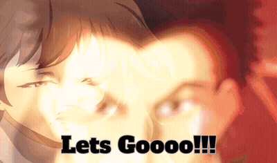 Man And Woman Lets Goooo GIF