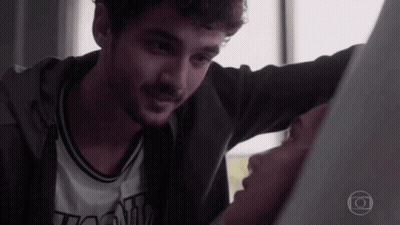 Man And Woman Looking At Each Other GIF