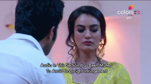 Man And Woman Looking At Each Other Audio Muted GIF
