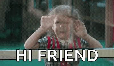 Man And Woman Looking At Each Other GIF