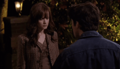 Man And Woman Looking At Each Other GIF