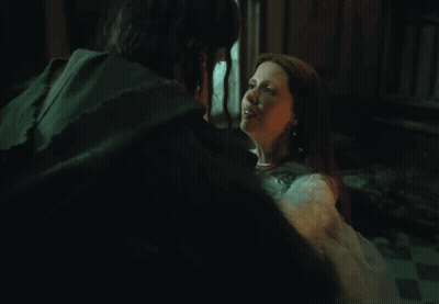 Man And Woman Looking At Each Other In White Dress GIF
