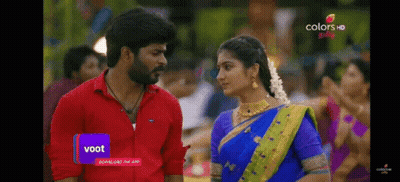 Man And Woman Looking At Each Other GIF