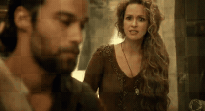 Man And Woman Looking At Each Other GIF