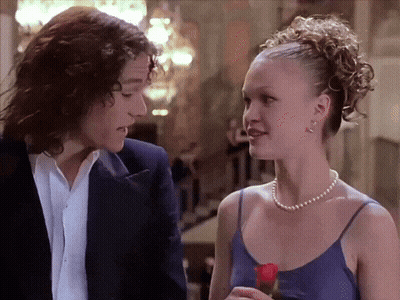 Man And Woman Looking At Each Other GIF